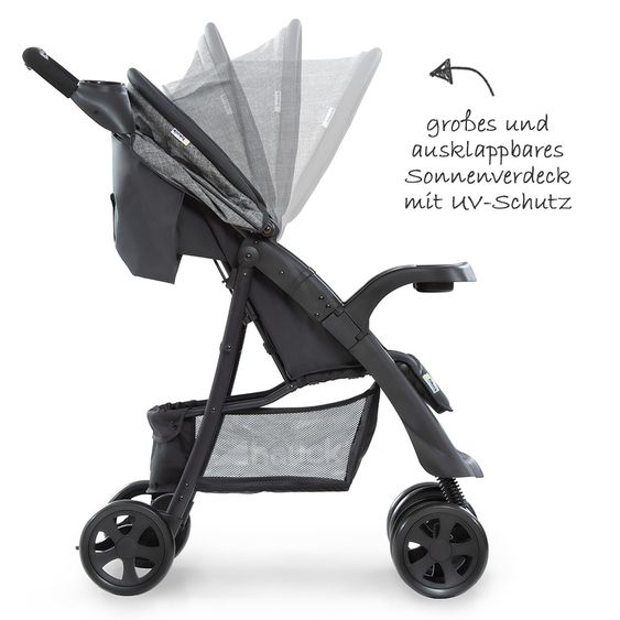 Hauck Buggy Shopper Neo II - Melange Grey / Charcoal