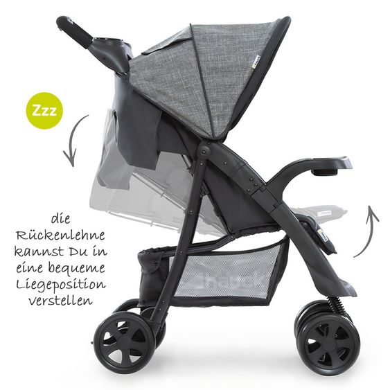 Hauck Buggy Shopper Neo II - Melange Grey / Charcoal