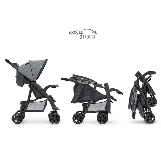 Hauck Buggy Shopper Neo II - Melange Grey / Charcoal