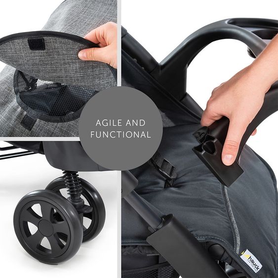 Hauck Buggy Shopper Neo II - Melange Grey / Charcoal