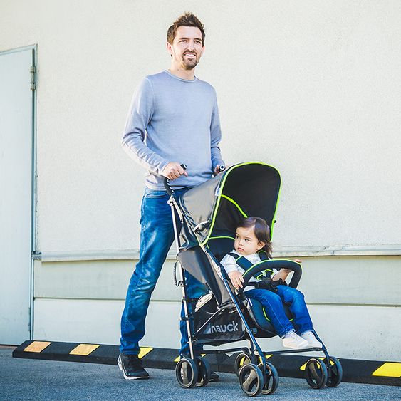 Hauck Buggy Speed Plus S - Caviar Neon Yellow
