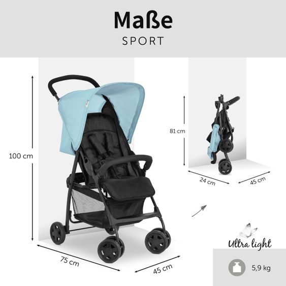 Hauck Buggy Sport - Blue