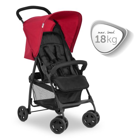 Hauck Buggy Sport con pacchetto di protezione - Rosso