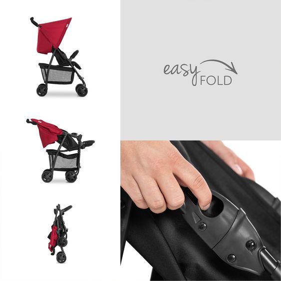 Hauck Buggy Sport con pacchetto di protezione - Rosso