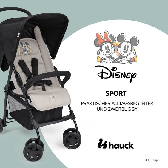 Hauck Buggy Sport - Mickey & Minnie - Black