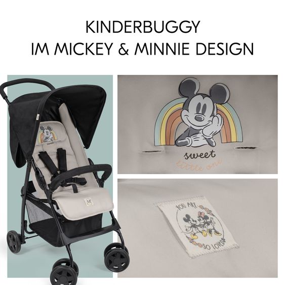 Hauck Buggy Sport - Mickey & Minnie - Black
