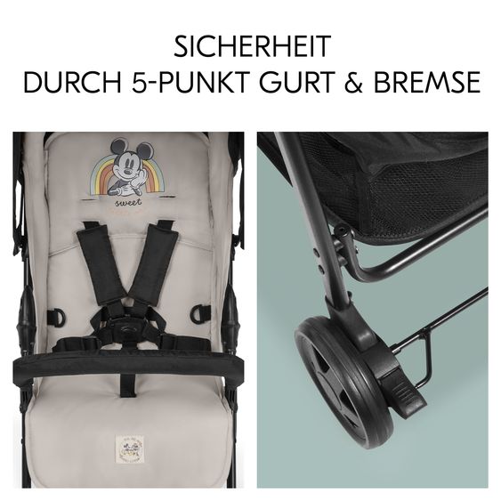 Hauck Buggy Sport - Mickey & Minnie - Black