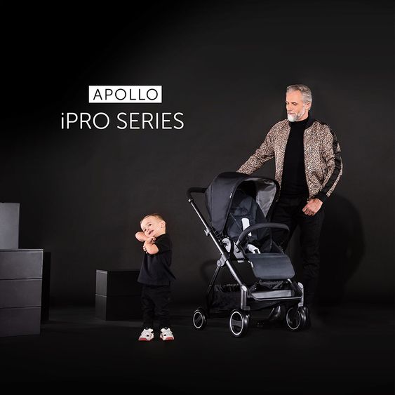 Hauck Buggy & stroller Apollo (loadable up to 25 kg) - Caviar