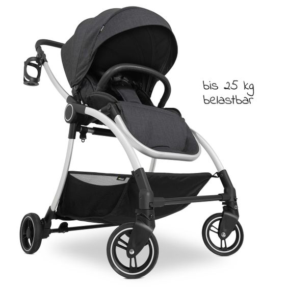 Hauck Buggy & Sportwagen Colibri (bis 25 kg belastbar) - Melange Black