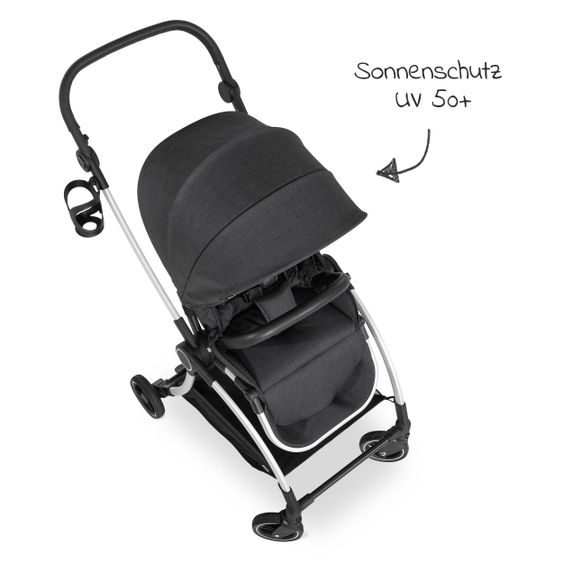 Hauck Buggy & Sportwagen Colibri (bis 25 kg belastbar) - Melange Black