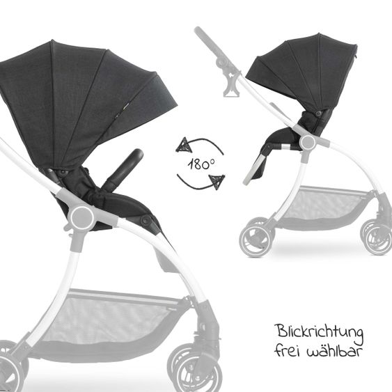 Hauck Buggy & Sportwagen Colibri (bis 25 kg belastbar) - Melange Black