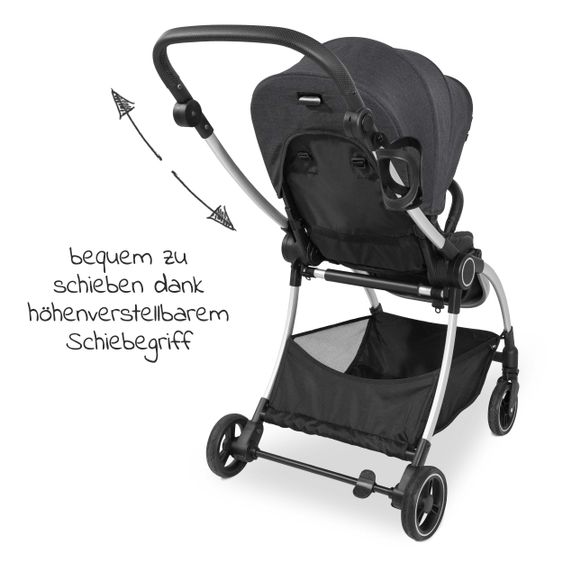Hauck Buggy & Sportwagen Colibri (bis 25 kg belastbar) - Melange Black