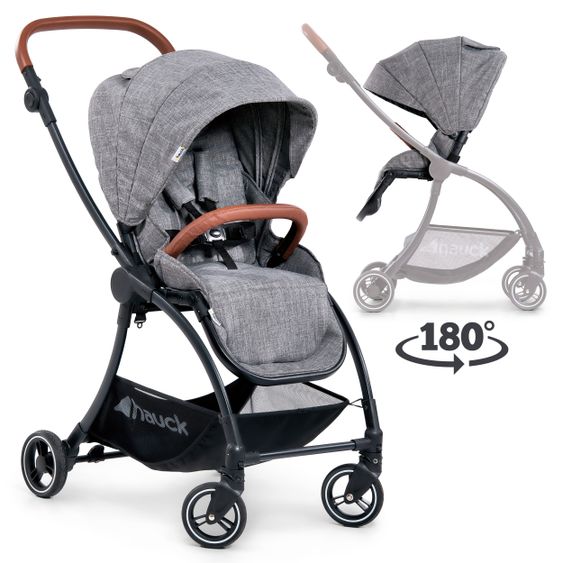 Hauck Buggy & Sportwagen Eagle 4S (bis 25 kg belastbar) - Melange Grey