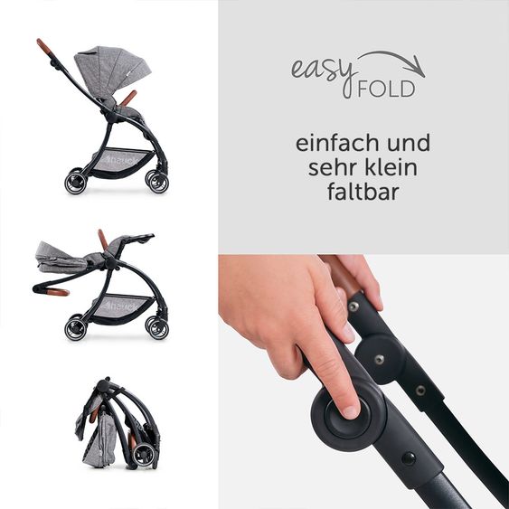 Hauck Buggy & Sportwagen Eagle 4S (bis 25 kg belastbar) - Melange Grey