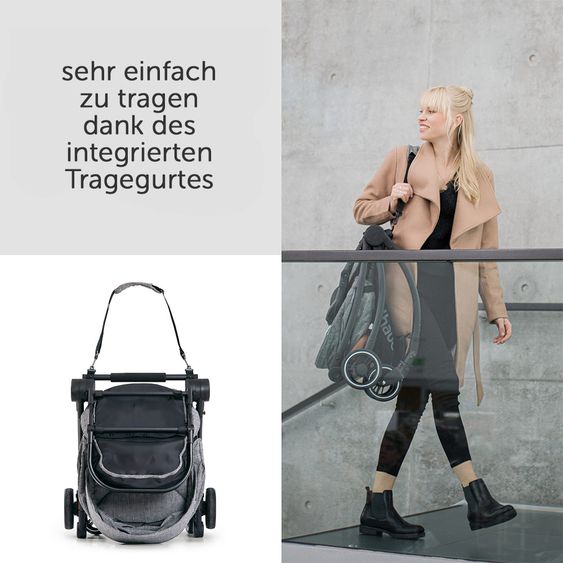 Hauck Buggy & Sportwagen Eagle 4S (bis 25 kg belastbar) - Melange Grey