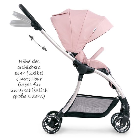 Hauck Buggy & Sportwagen Eagle 4S (bis 25 kg belastbar) - Pink Grey