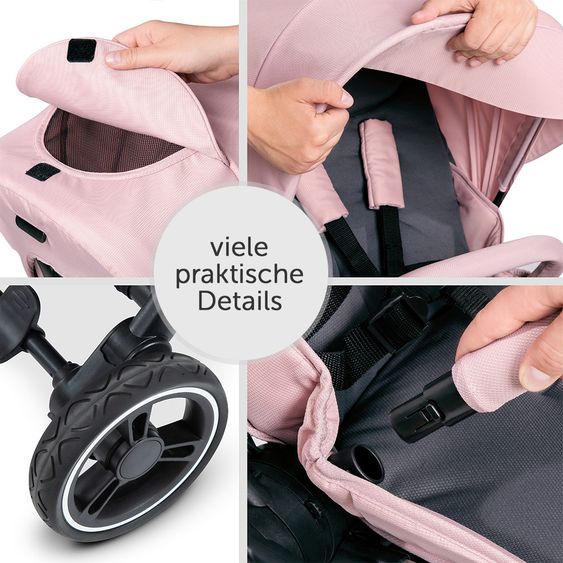 Hauck Buggy & Sportwagen Eagle 4S (bis 25 kg belastbar) - Pink Grey