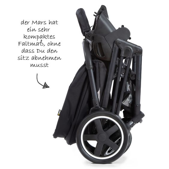 Hauck Buggy & Sportwagen Mars (bis 25 kg belastbar) - Caviar Stone