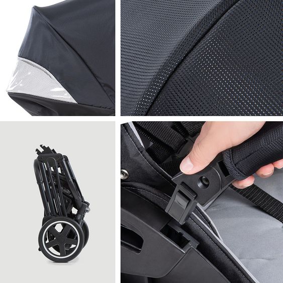 Hauck Buggy & Sportwagen Mars (bis 25 kg belastbar) - Caviar Stone