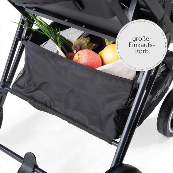 Hauck Mars passeggino e carrozzina (carico massimo 25 kg) - Wild Blooms Nero