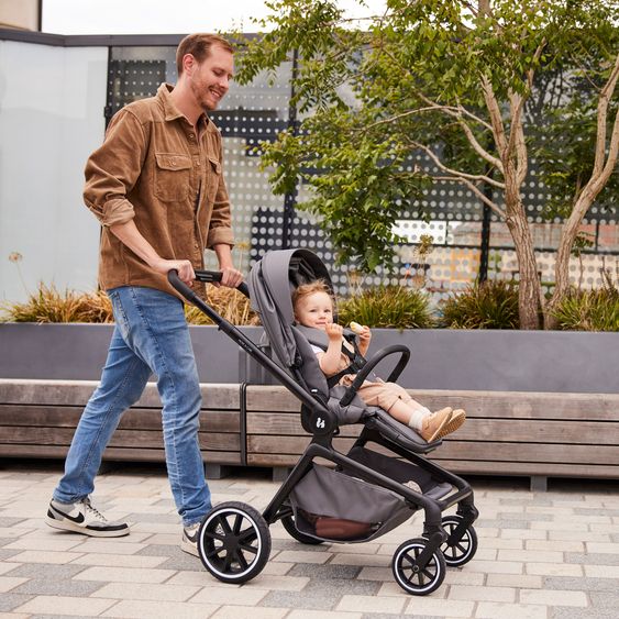 Hauck Buggy & Sportwagen Move N Care inkl. Adapter für Babyschale - Dark Grey