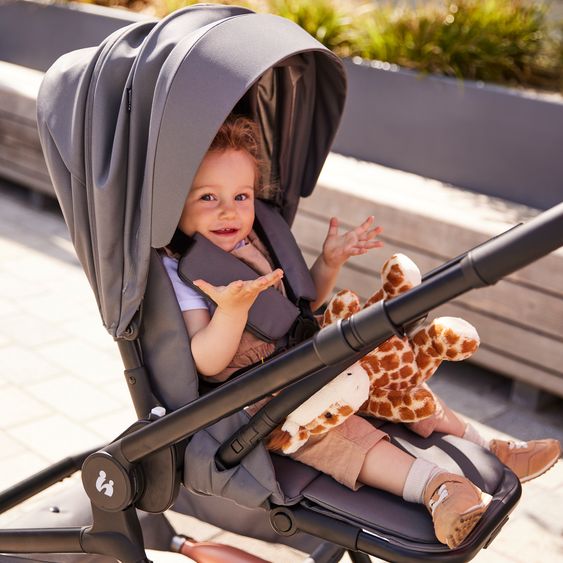 Hauck Buggy & Sportwagen Move N Care inkl. Adapter für Babyschale - Dark Grey