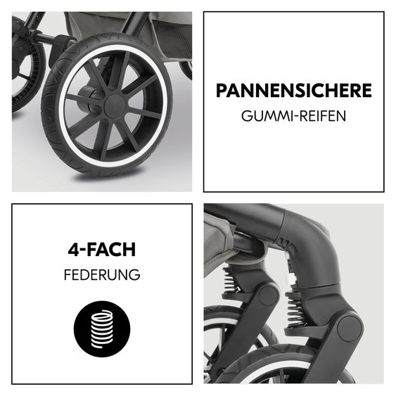 Hauck Buggy & Sportwagen Move N Care inkl. Adapter für Babyschale - Dark Grey