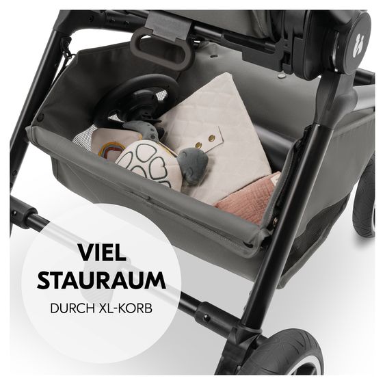 Hauck Buggy & Sportwagen Move N Care inkl. Adapter für Babyschale - Dark Grey