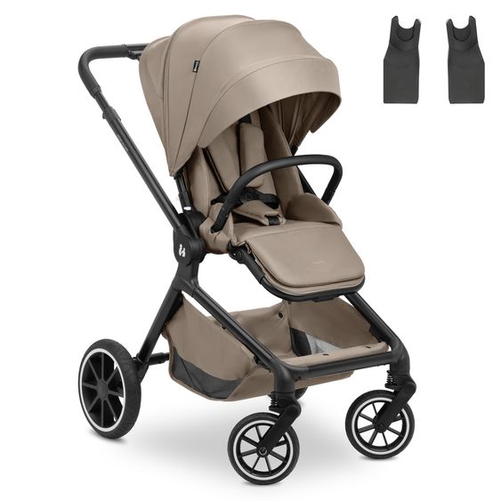 Hauck Buggy & Sportwagen Move N Care inkl. Adapter für Babyschale - Mocha