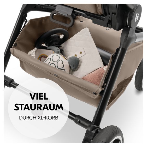 Hauck Buggy & Sportwagen Move N Care inkl. Adapter für Babyschale - Mocha