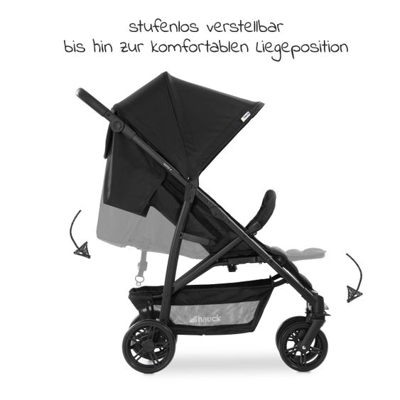 Hauck Buggy & Sportwagen Rapid 4 (bis 25 kg) - Black