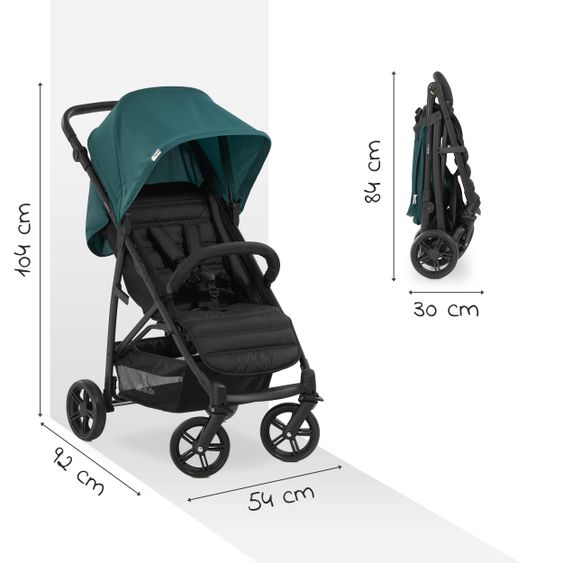 Hauck Buggy & Sportwagen Rapid 4 (bis 25 kg) - Petrol