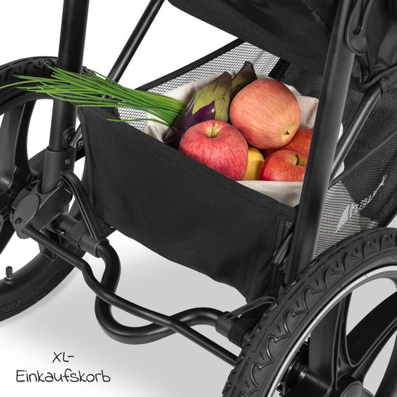 Hauck Buggy & Pushchair Runner with large air tyres incl. comfort seat pad - Disney Mickey Mouse - Olive