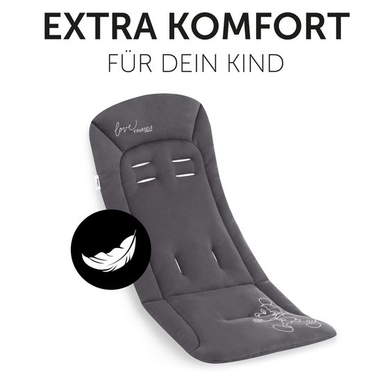 Hauck Buggy & Pushchair Runner with large air tyres incl. comfort seat pad - Disney Mickey Mouse - Olive