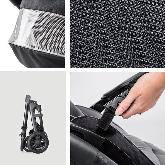 Hauck Buggy & Sportwagen Saturn R (bis 25 kg belastbar) - Caviar Stone
