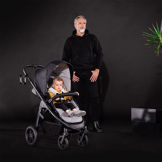 Hauck Buggy & Sportwagen Saturn R (bis 25 kg belastbar) - Caviar Stone