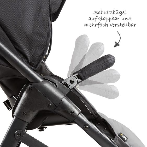 Hauck Buggy & Sportwagen Saturn R (bis 25 kg belastbar) - Caviar Stone