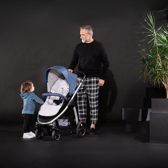 Hauck Buggy & Sportwagen Saturn R (bis 25 kg belastbar) - Denim Silver