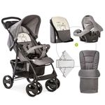 Hauck Buggy & Sportwagen Shopper SLX inkl. Babyschale, Wickeltasche, Fußsack und Regenschutz - Pooh Cuddles