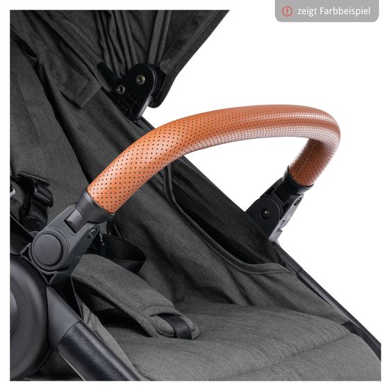 Hauck Buggy & Sportwagen UpTown Black inkl. 3in1  Babynest Carry N Play Teddy Fleece - Melange Black