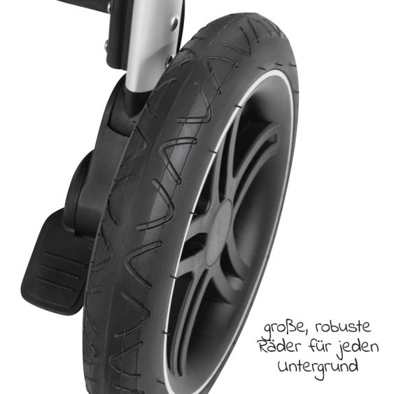 Hauck Buggy & Sportwagen UpTown (mit Liegefunktion & Einhand-Faltung) inkl. XXL Zubehörpaket - Melange Rose