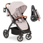 Buggy & Stroller UpTown (with recline function, height adjustable slider, one-hand fold) - Melange Beige