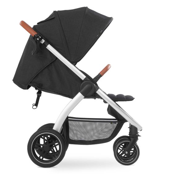 Hauck Buggy & Sportwagen UpTown (mit Liegefunktion, Schieber höhenverstellbar, Einhand-Faltung) - Melange Black