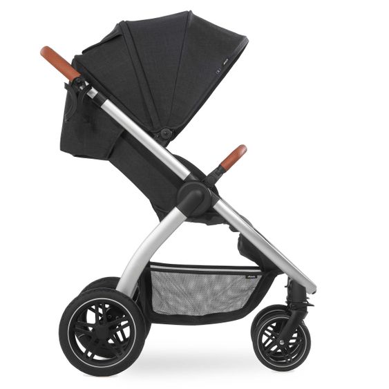 Hauck Buggy & Sportwagen UpTown (mit Liegefunktion, Schieber höhenverstellbar, Einhand-Faltung) - Melange Black