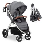 Buggy & Sportwagen UpTown (mit Liegefunktion, Schieber höhenverstellbar, Einhand-Faltung) - Melange Grey