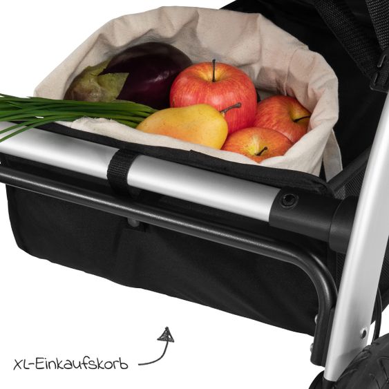 Hauck Buggy & Stroller UpTown (with recline function, height adjustable slider, one-hand fold) - Melange Rose
