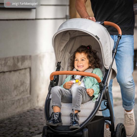 Hauck Buggy & Stroller UpTown (with recline function, height adjustable slider, one-hand fold) - Melange Rose