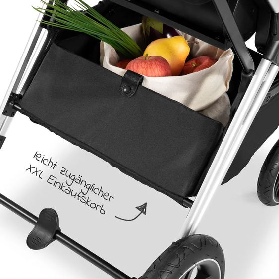 Hauck Buggy & Sportwagen Vision X inkl. XXL Zubehörpaket - Melange Grey