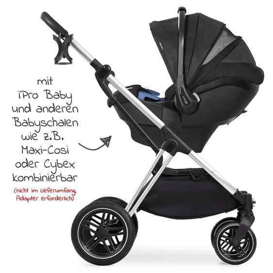 Hauck Buggy & Sportwagen Vision X inkl. XXL Zubehörpaket - Melange Grey