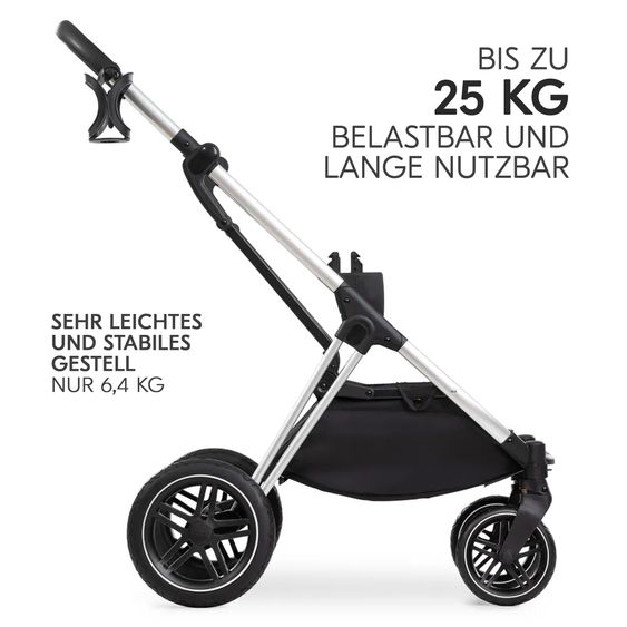 Hauck Buggy & Sportwagen Vision X inkl. XXL Zubehörpaket - Melange Grey